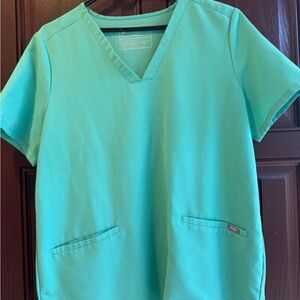 Surgical Green 3 Pocket Scrub Top